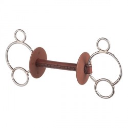 Mors Beris cuir pessoa 3 anneaux